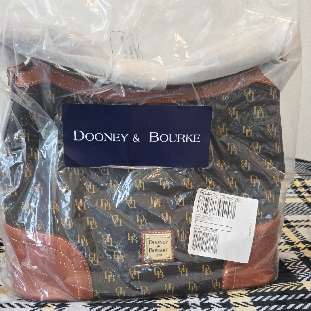 Dooney & Bourke Signature Brown And Tan Satchel